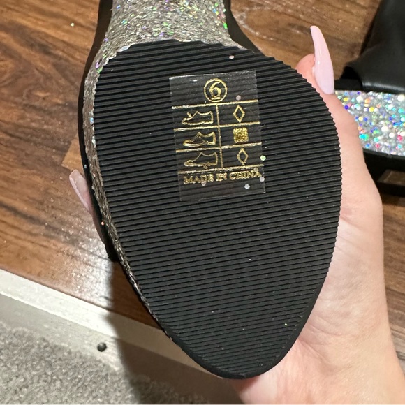 Pleaser open toe platform stiletto booties. BRAND NEW NEVER WORN! Size 6. NWT!! - Picture 5 of 11